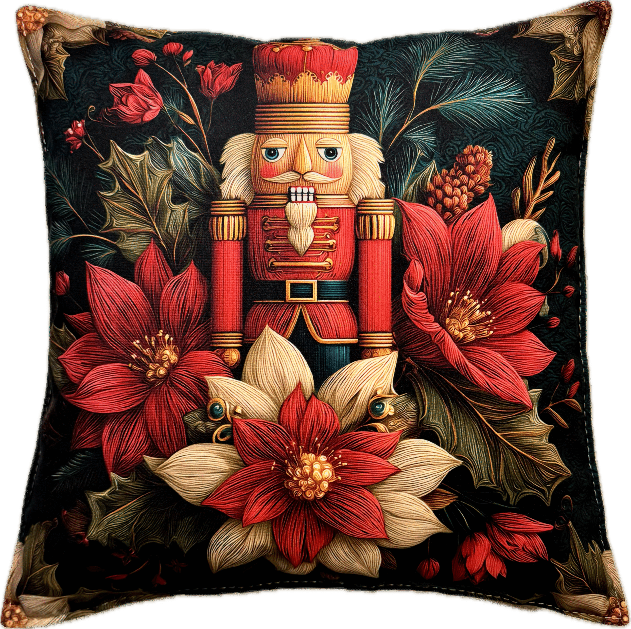 Główne zdjęcie produktu Poszewka welurowa Dziadek do Orzechów #01