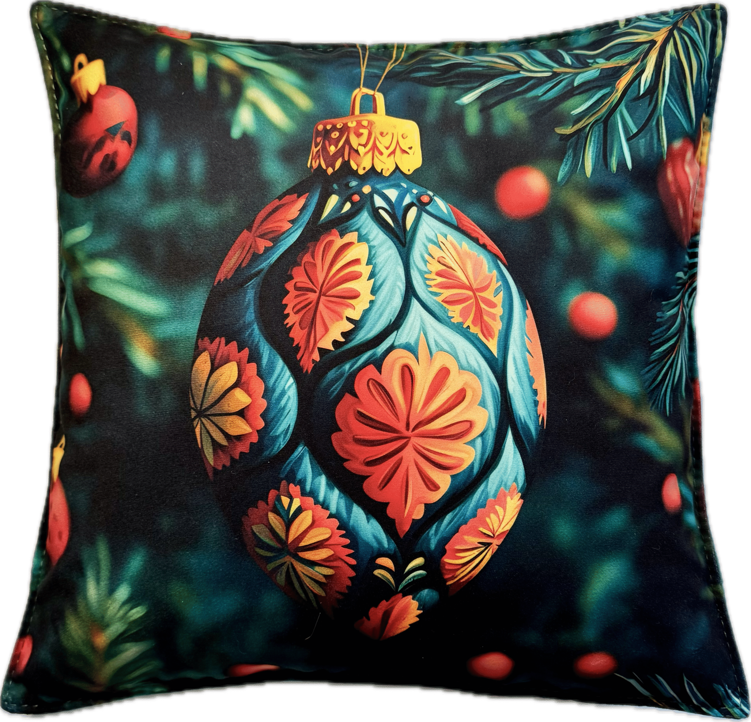 Główne zdjęcie produktu Poszewka welurowa Bombka #03